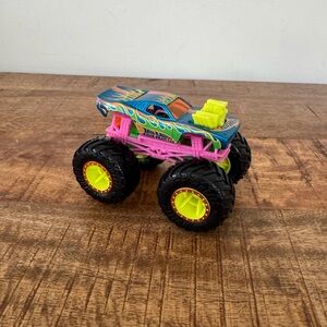 Monster Truck Toy with Blue and Yellow Design